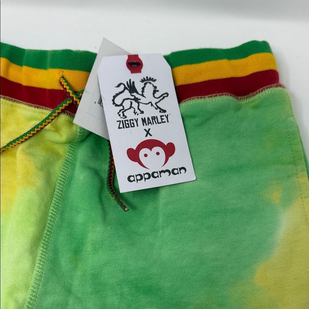 Appaman Green and Yellow Tie-Dye Kids Athletic Shorts NWT size 10 - Picture 2 of 6